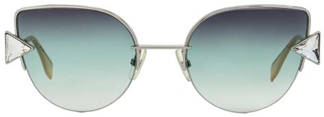 Fendi Cateye Sunglasses FF0242S VGVQC Silver/Pink 52mm 